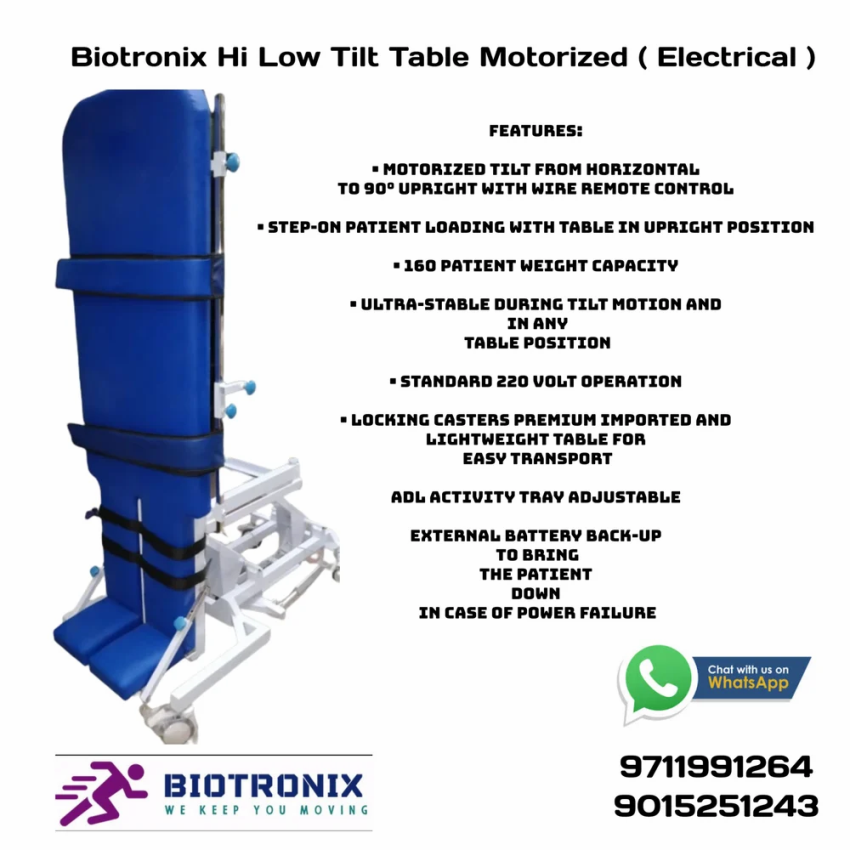 Electrical Hi-Low Tilt Rehabilitation Table