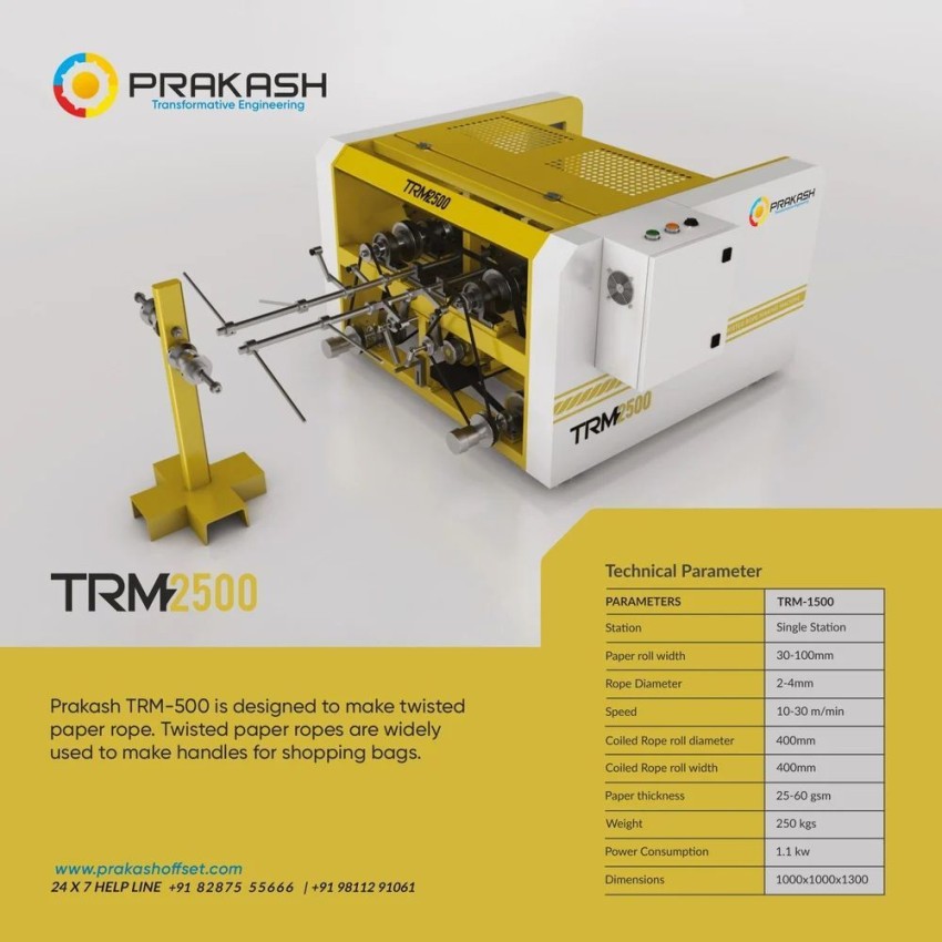 High Speed Twisted Rope Handle Machine