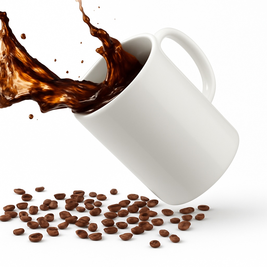 Durable Ceramic Personalized C Handle White Coffee Mug