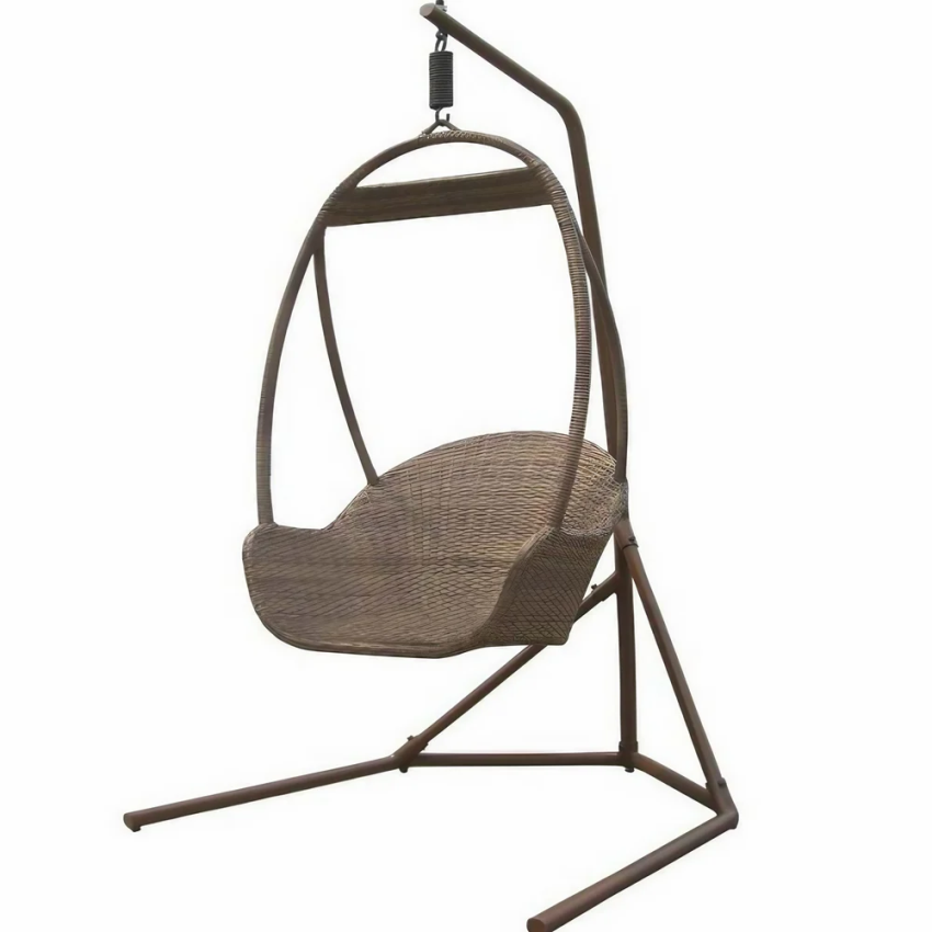 HOCH Brown Wicker Garden Lounger