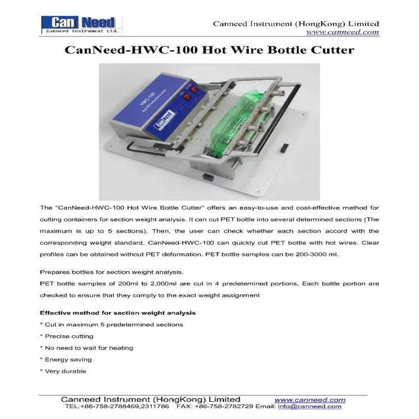 Hot Wire Bottle Cutting Device