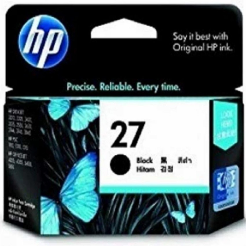 Hp 27 Black Original Ink Cartridge, 1500 Pages