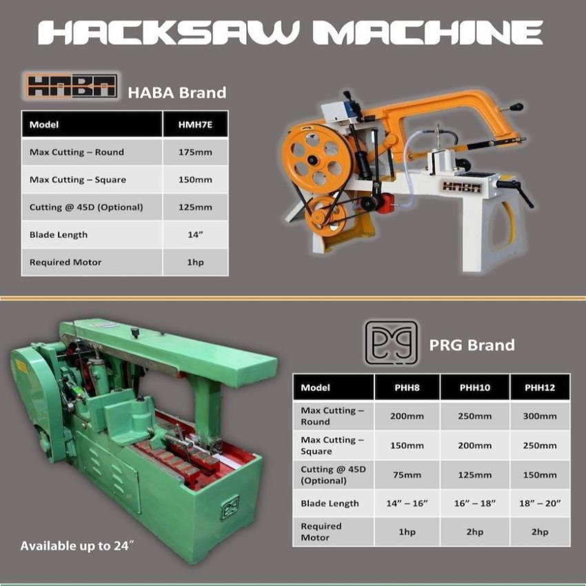 Green Hydraulic Hacksaw Machine