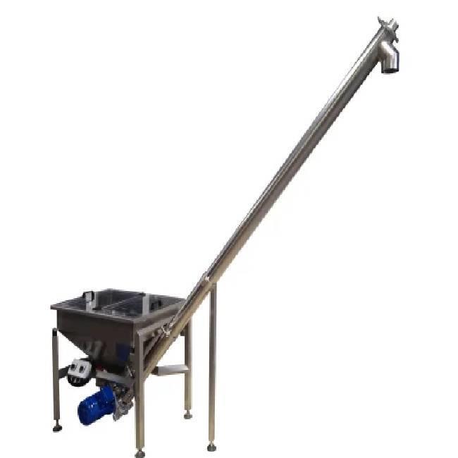 Galvanized Mild Steel Inclined Screw Conveyor