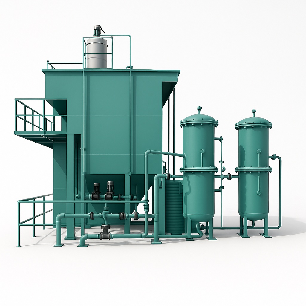 Industrial Effluent Water Treatment Machine, 75 KLD