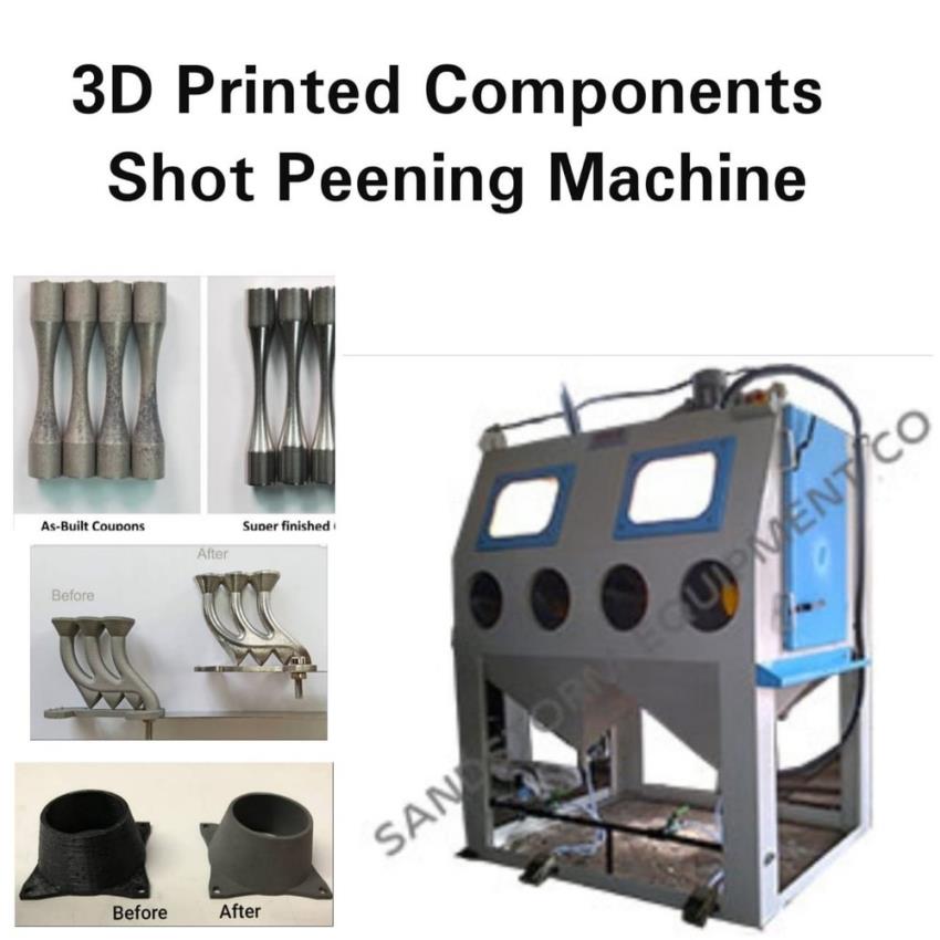 Industrial MS Double Door 3D Component Shot Peening Machine