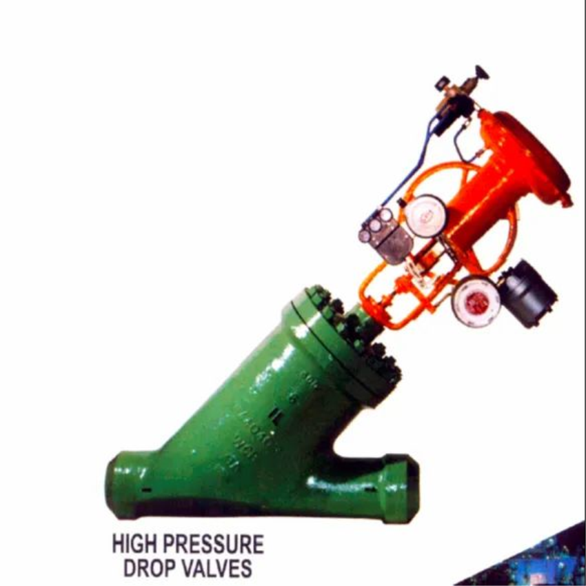 Y Type High Pressure Drop Control Valve