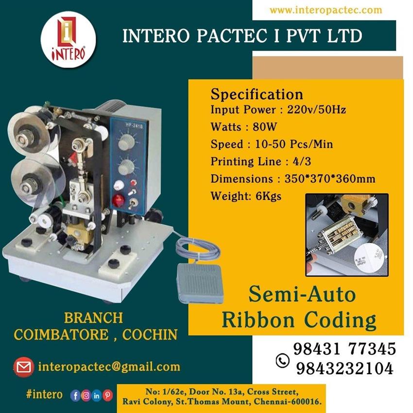 Steel Hot Foil Batch Code Printer