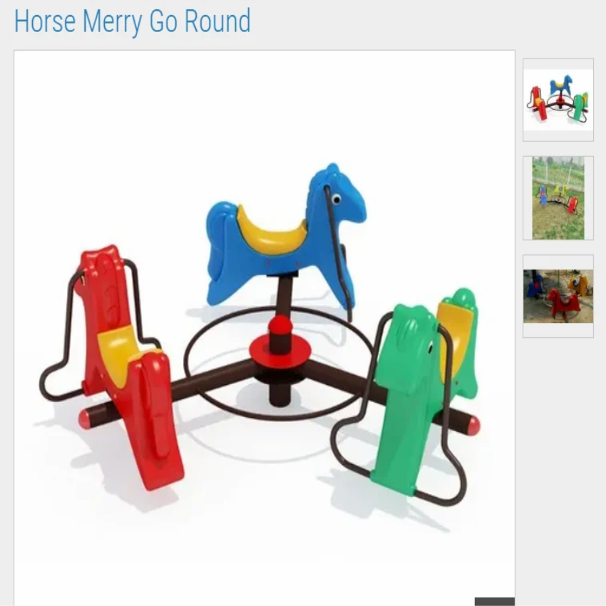 Iron Round Outdoor Merry Go Round Machine