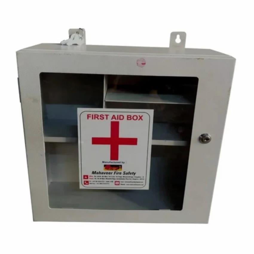 Ivory Metallic First Aid Container