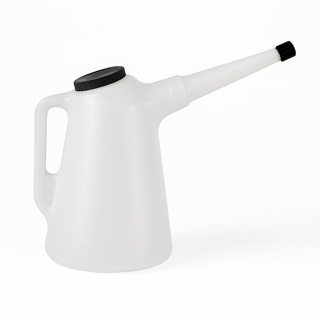 Plastic Measuring Can 8L White Jar