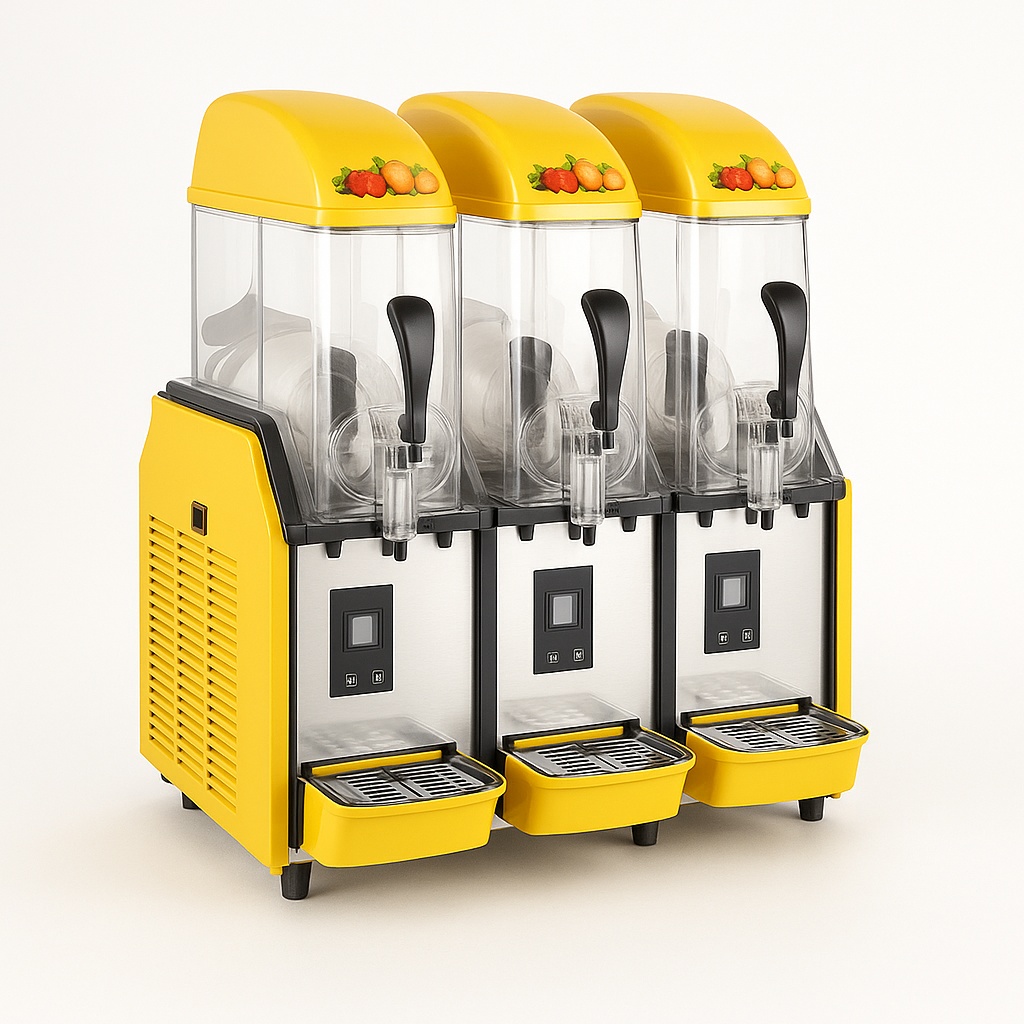 Juice Dispenser Slush Machine, Three Bowls