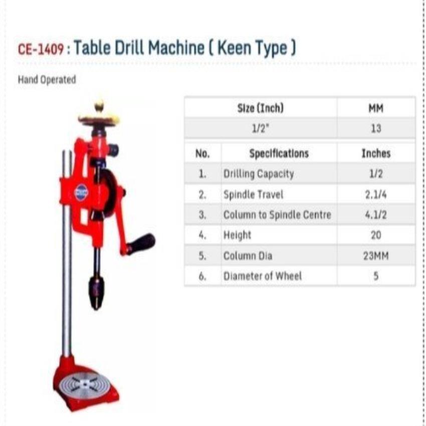 Keen Manual Drilling Machine