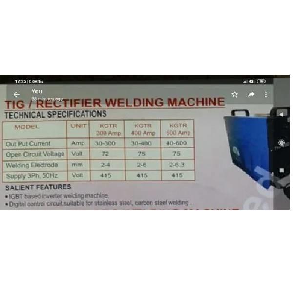 KGT 400A TIG ARC Welding Equipment