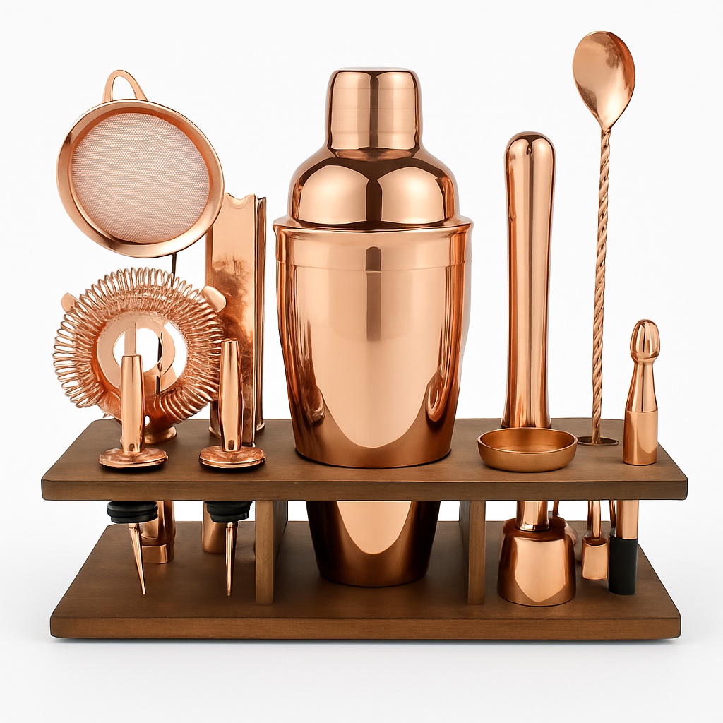 King International Brass Corporate Barware Set