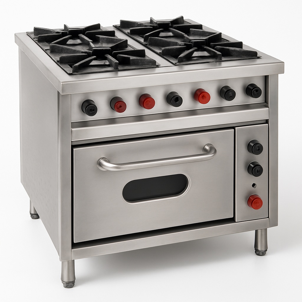 KKE Stainless Steel Four Burner Oven