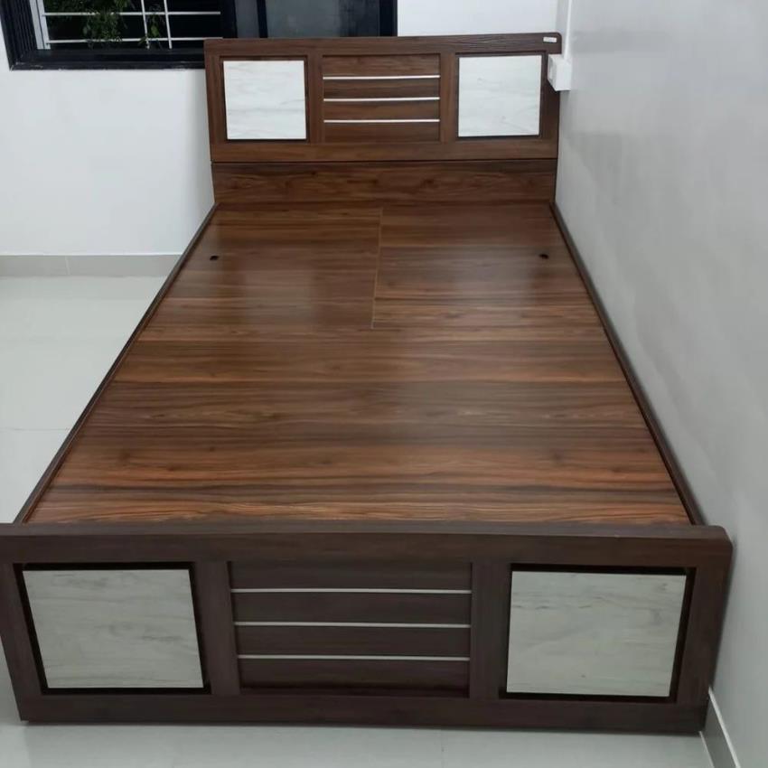 Engineered Wood Queen Bed with Storage