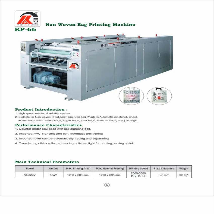 KPTECH Non Woven Bag Printing Machine