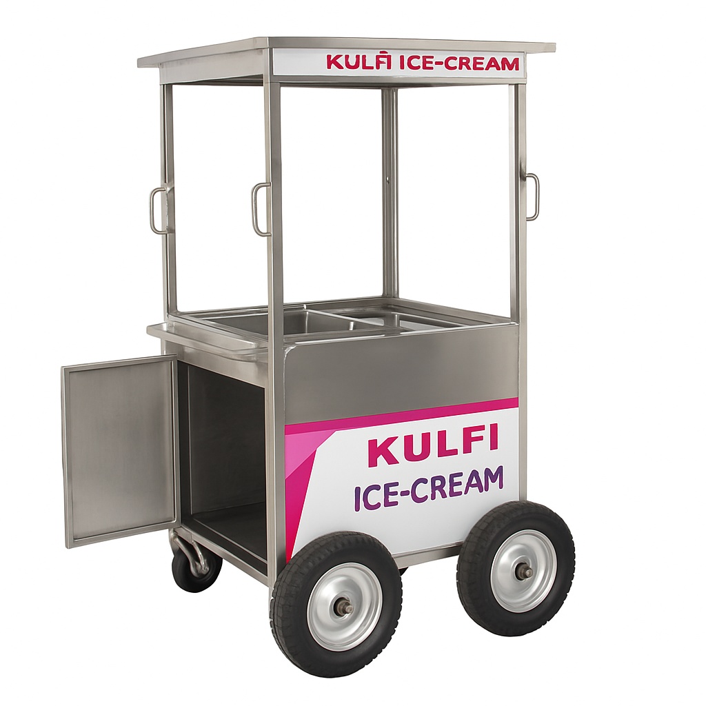 Kulfi Ice Cream SS Cart Machine