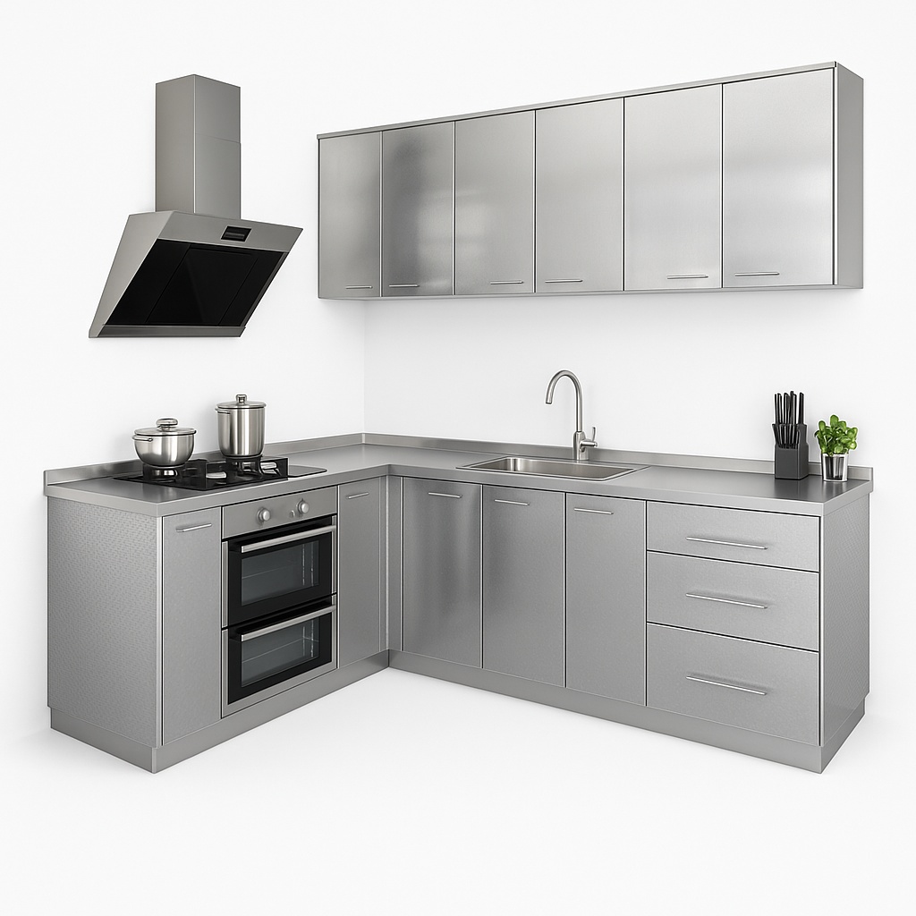 Custom L-Shape Aluminium Kitchen Machine