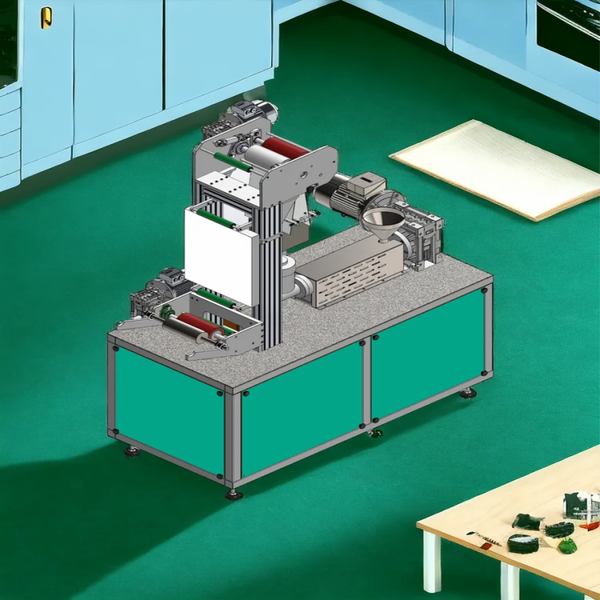 Lab Plastic Blown Film Extruder