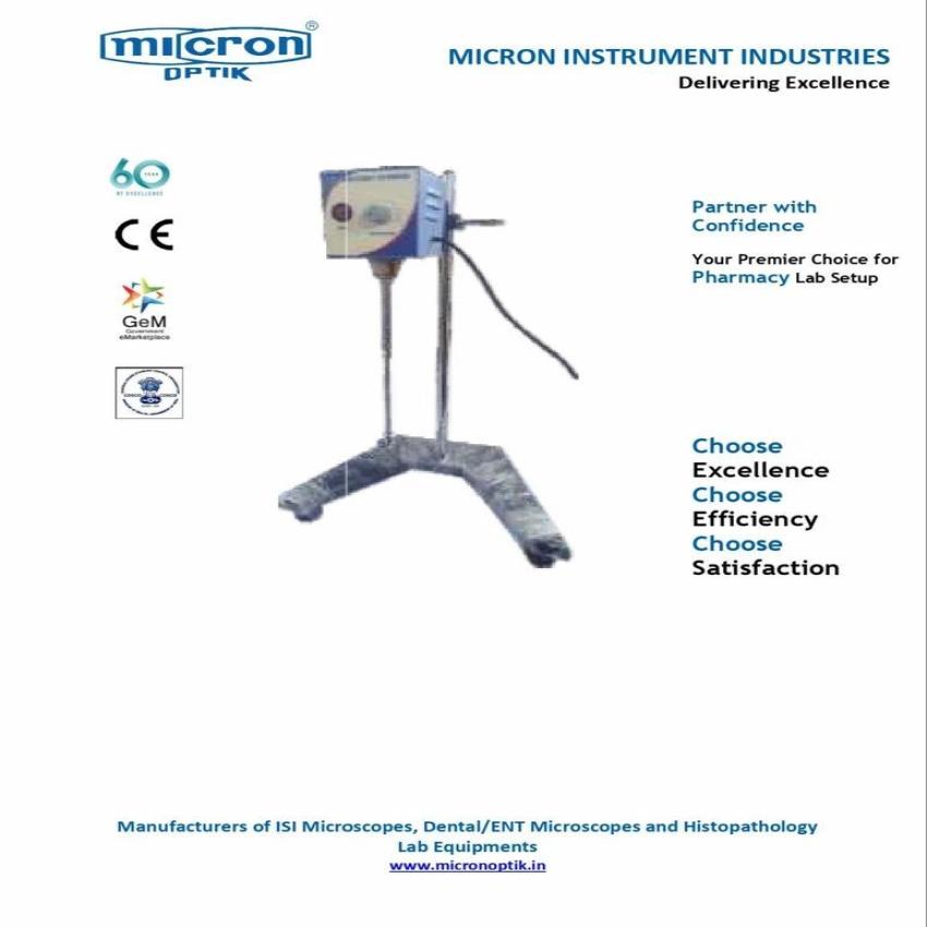 Micron Optik Aluminium Laboratory Stirrer