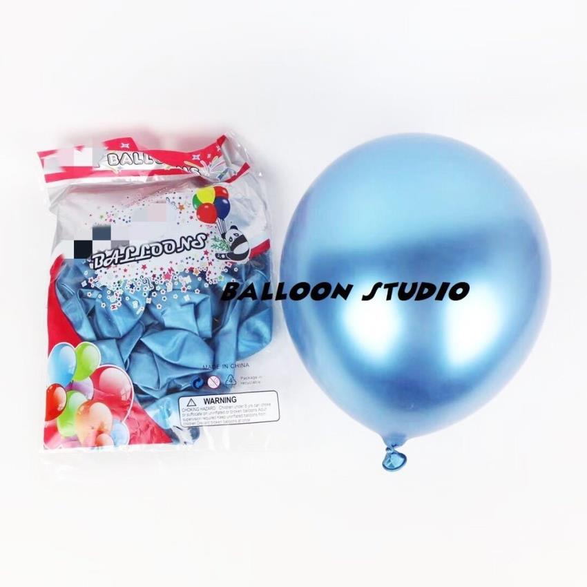Latex Chrome Birthday Balloon Pack