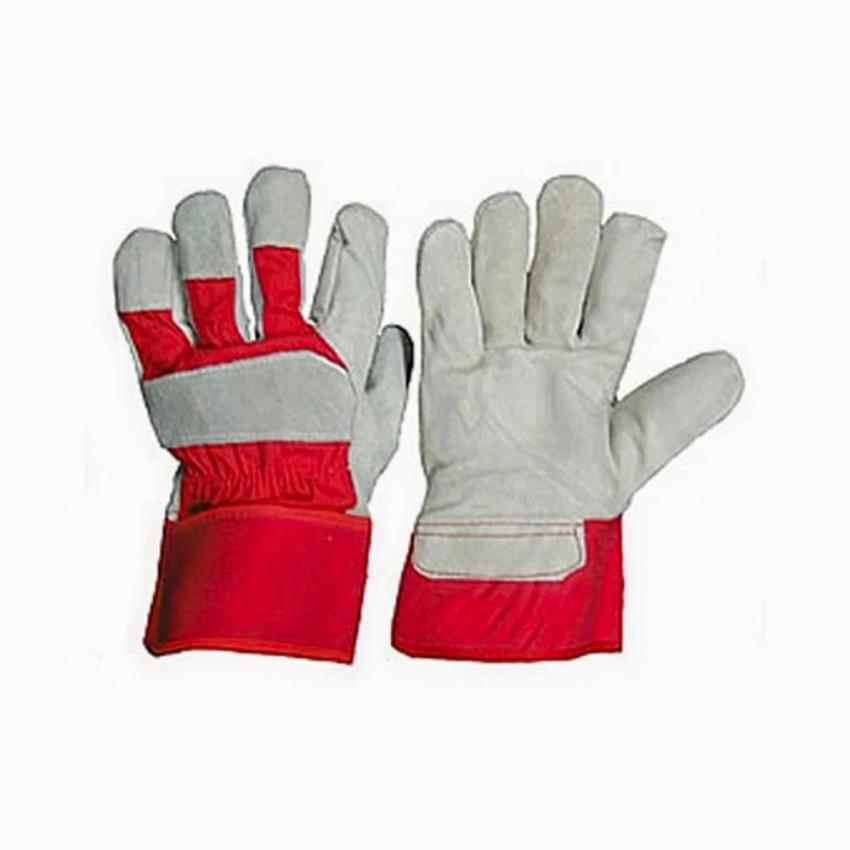 White Split Leather Canadian Gloves