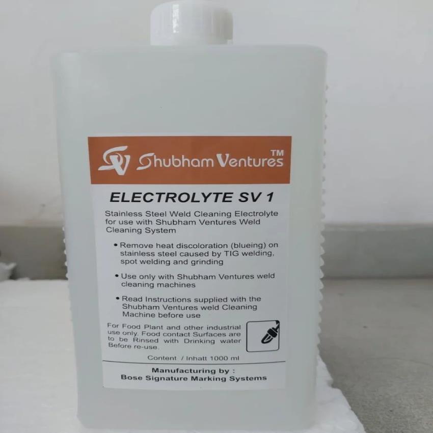Stainless Steel Weld Cleaning Liquid Electrolyte, 1 Ltr Bottle