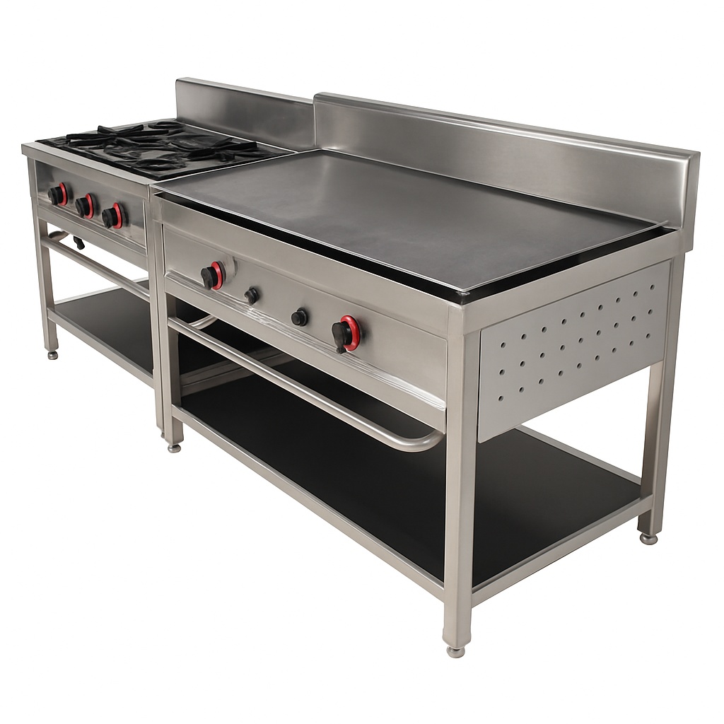 Commercial LPG Stainless Steel Dosa Plate