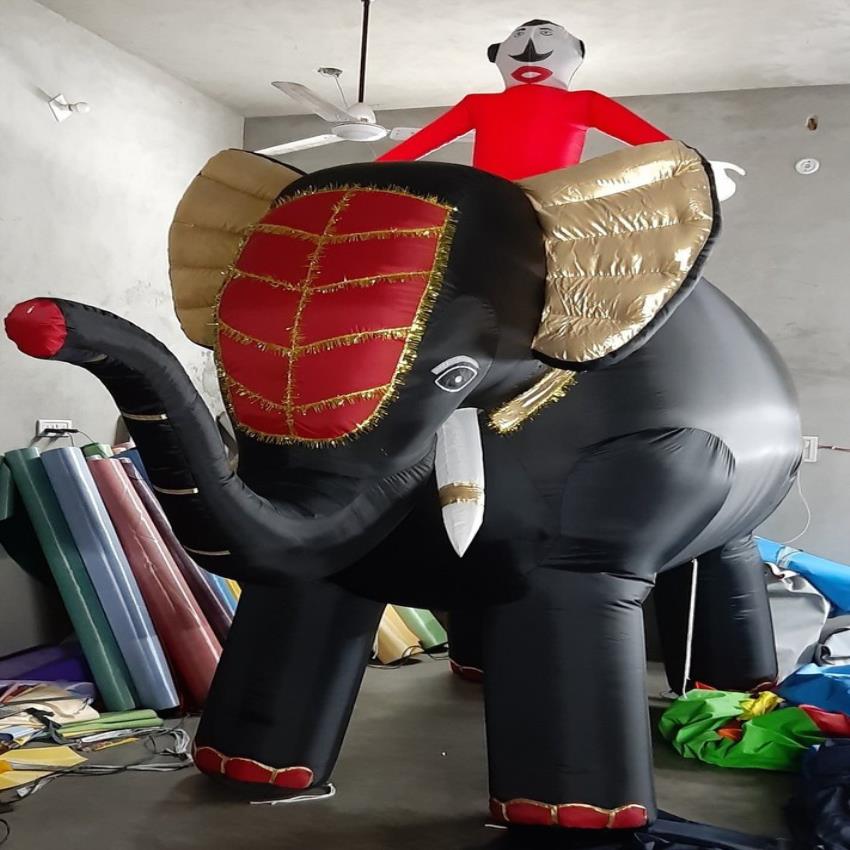 LT Material 8 Ft Inflatable Elephant