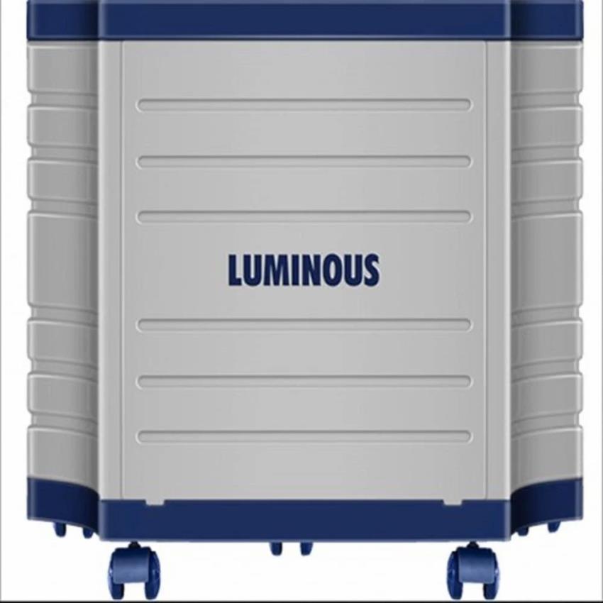 Luminous Blue Three-Wheel Inverter Battery Trolley