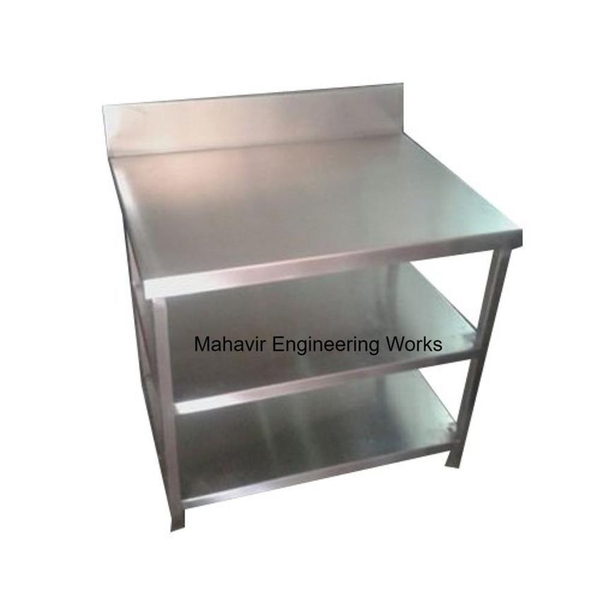 SS 304 Kitchen Work Table, 4x2 Ft, 2 Drawers