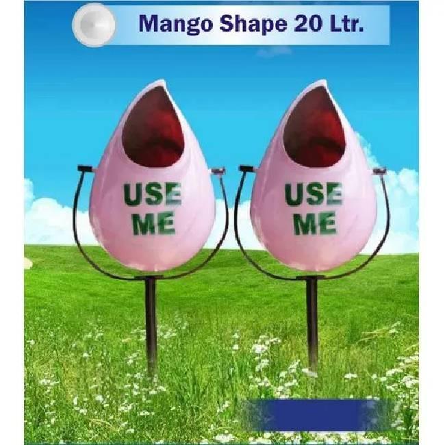 Mango Shaped FRP Outdoor Dustbin