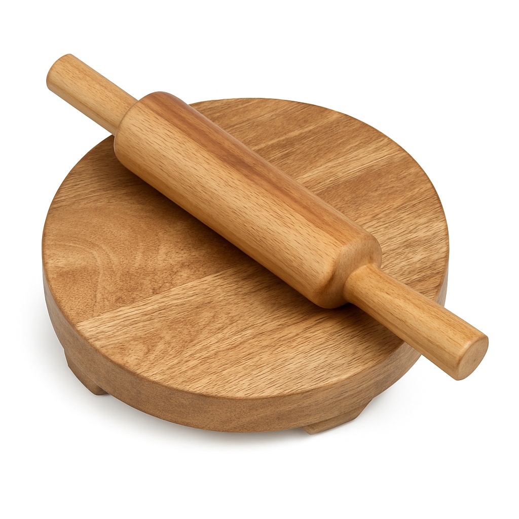 Mango Wood Chakla Belan Rolling Set