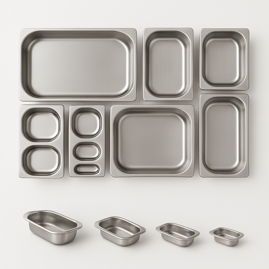 Stainless Steel Kitchen GN Pans
