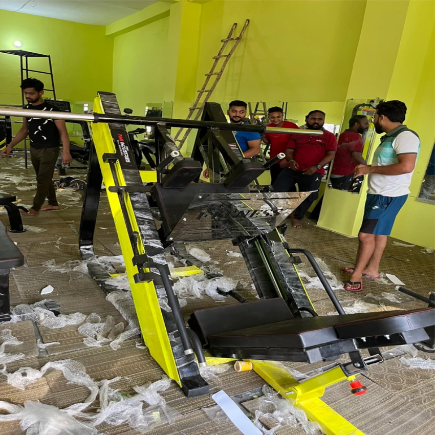 Manual Mild Steel Leg Press, Gym Machine