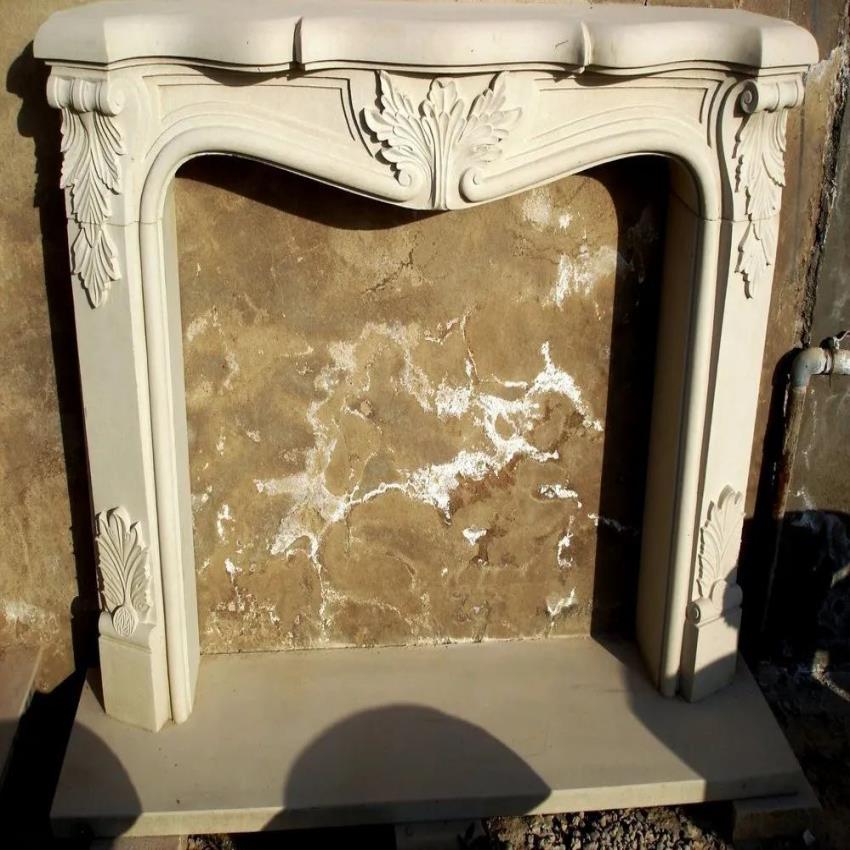 Stone Indoor/Outdoor Fireplace