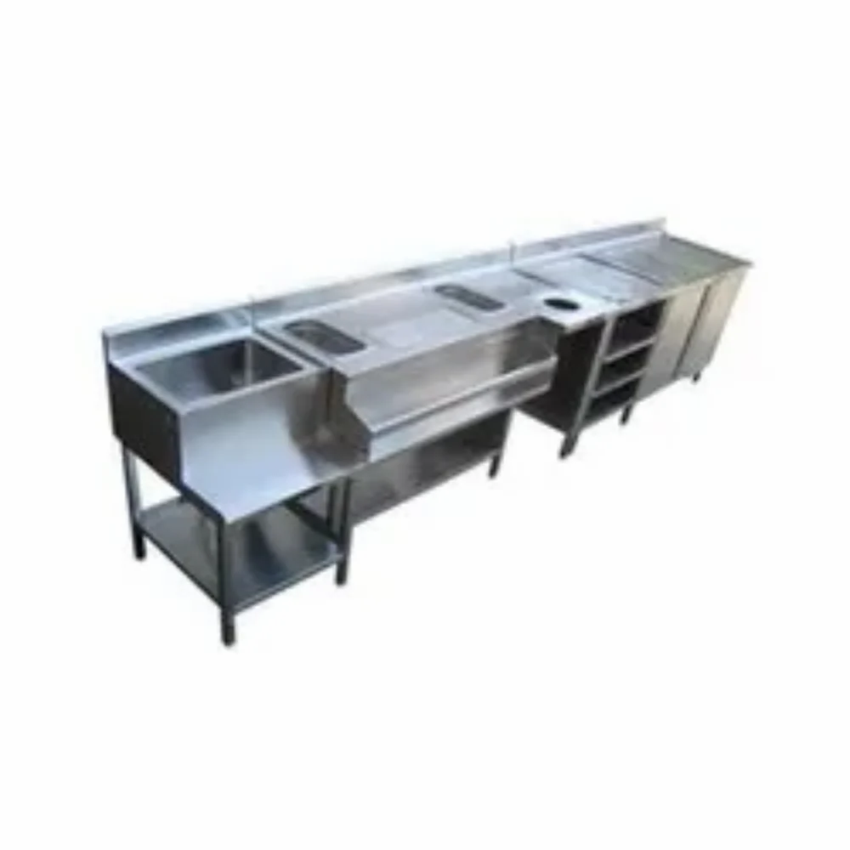 Stainless Steel Bar Counter Setup, Restaurant, Hotels