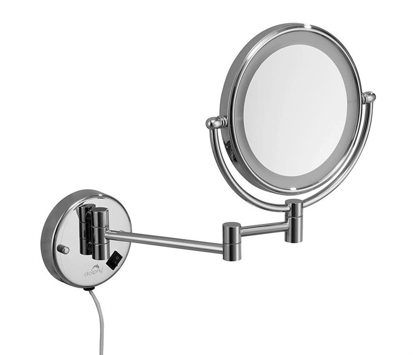 Matt Glass Hotel Magnifying Mirror