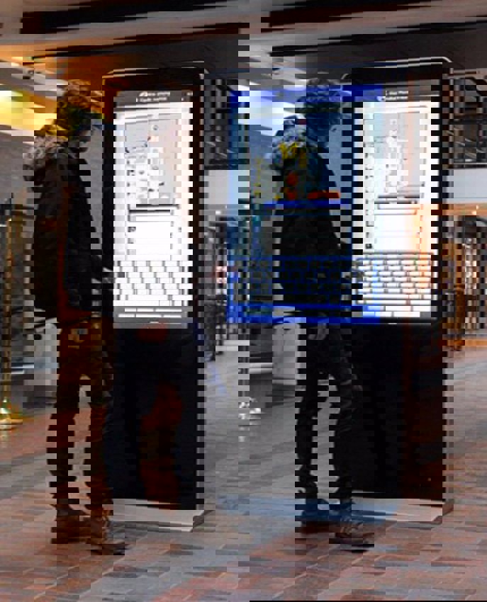 Maxpro Digital Freestanding Signage Display Standee No Touch