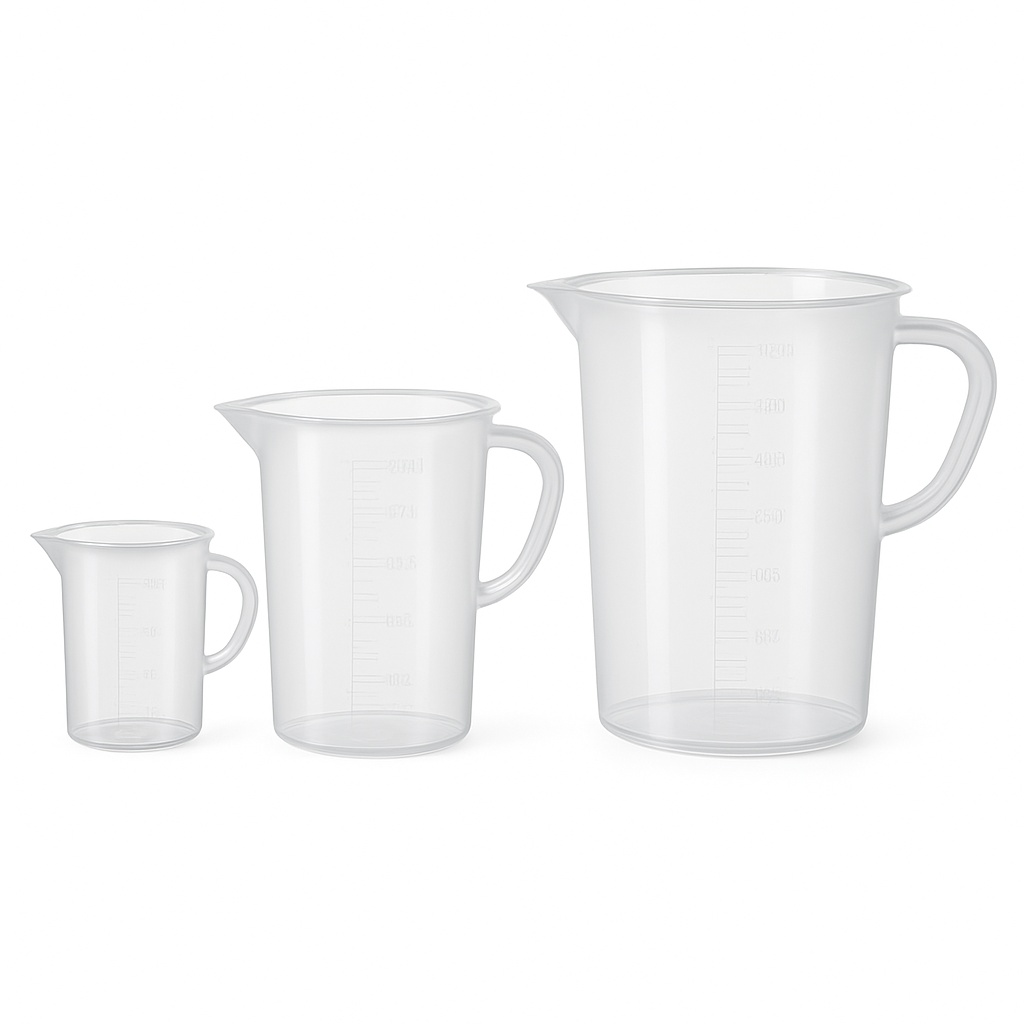 Transparent PP Measuring Jugs, 500ml Pack