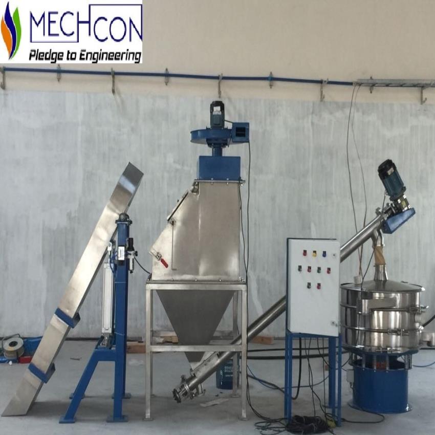 Mechcon Bag Dumping Station BDS-25-50, 2 Ton/hr