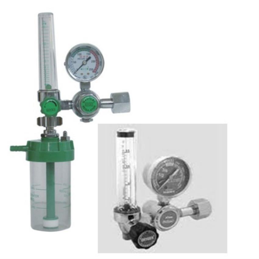Medical Oxygen Flowmeter with Regulator, 0-10 L/min