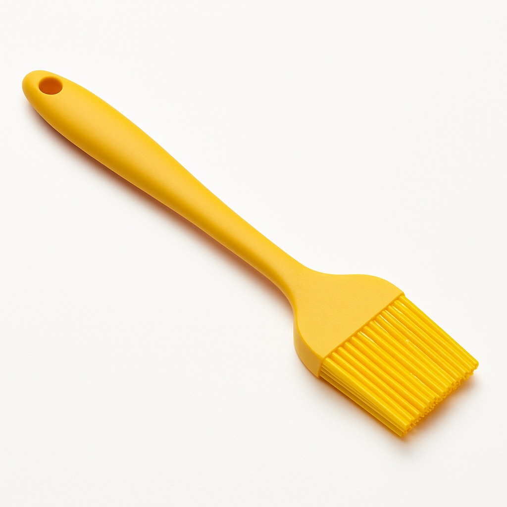 Silicone Kitchen Oil Brush, Medium Yellow