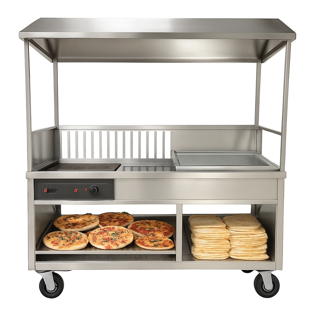 Metal Pizza Counter for Shop