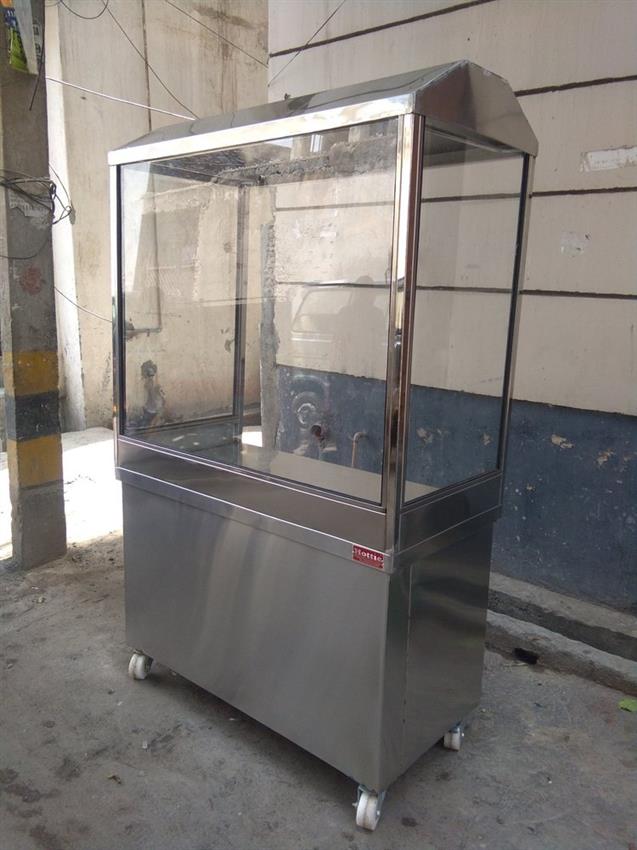 Metallic Stainless Steel Tikka Display Counter