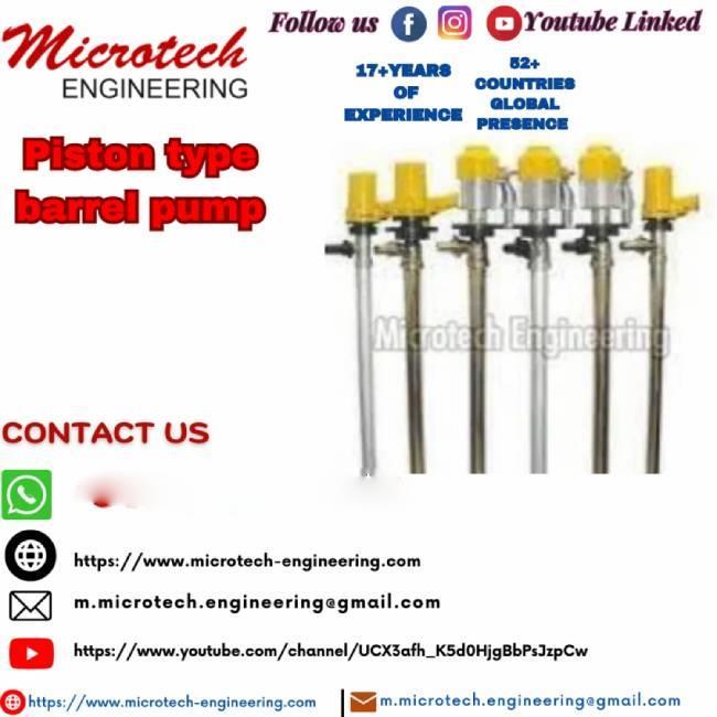 Microtech Engineering Piston Barrel Pump, 0-5m Head
