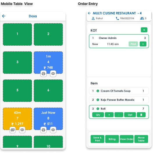 Microtech Restaurant Billing Application