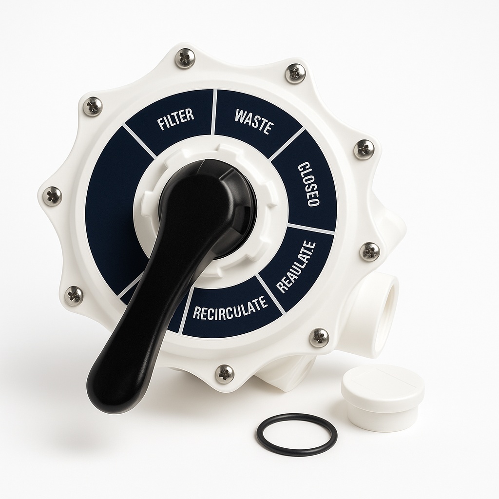 Midas PP Pool Multiport Valve, 5 Flow Rate